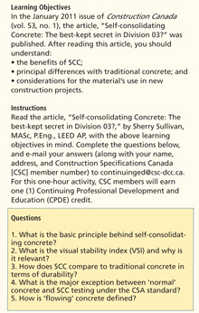 CSC Continuing Education Learning Objectives, Instructions, Questions