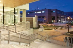 View from the breezeway at the UBCO Arts & Sciences Building—the project team for this ‘green precinct’ adopted a holistic, whole-building approach to design.