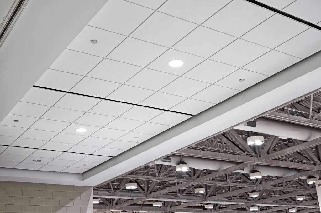 Showtech installed more than 3772 m2 (40,600 sf) of stone wool ceiling tile in the prefunction areas of the Metro Toronto Convention Centre's (MTCC's) South Building. Facility improvements were all scheduled during a three-month period with activity occurring between the convention center's events to avoid disrupting the clients and visitors.