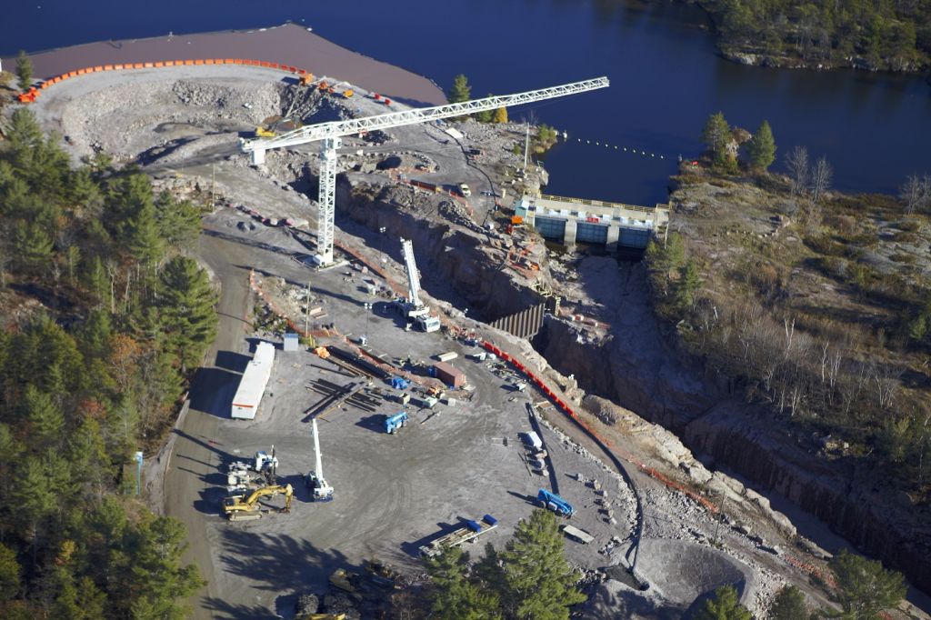 Clean energy projects, spearheaded by Aboriginal communities across the country, are increasing. This photo shows the Okikendawt Hydro Project, an initiative of the Dokis First Nation in Northern Ontario. Photo © Randy Restoule