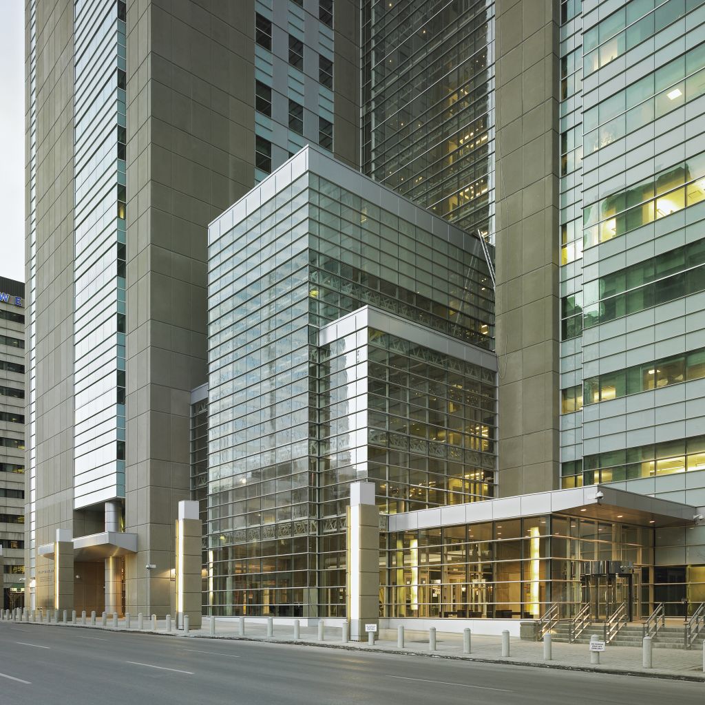 Canada has more than 4000 Leadership in Energy and Environmental Design (LEED) certified projects, earning the country the top spot on U.S. Green Building Council’s (USGBC’s) list. The Calgary Courts Centre, designed by Kasian Architecture Interior Design and Planning Ltd., is one of the country’s LEED projects. Photo © Robert Lemermeyer