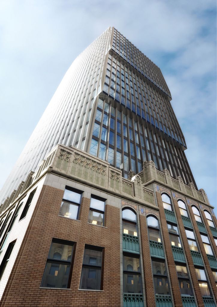 The development will see Canada’s first Leadership in Energy and Environmental Design (LEED) Platinum conversion of an historic building in the Old Stock Exchange, circa 1929. Photo © CNW Group/Credit Suisse Real Estate Asset Management