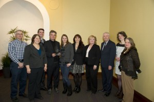 The team behind Folly Forest, winner of last year's award. Tracey Goncalves, Manitoba Government photographer.