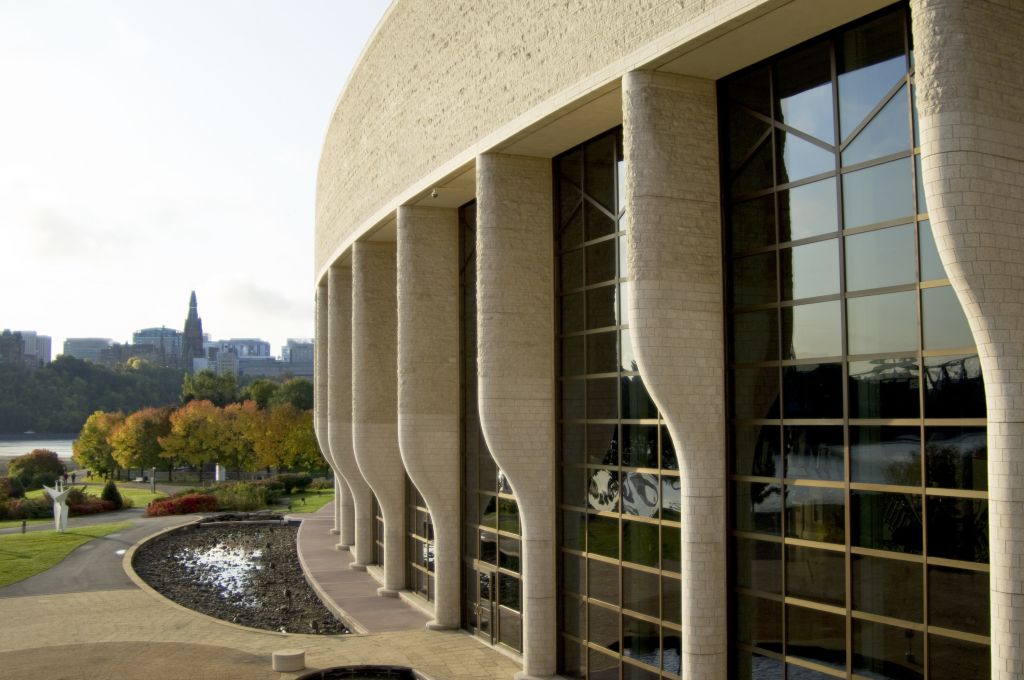 The Douglas J. Cardinal Salon at the Canadian Museum of History was named after one of the facility’s original architects. Photo © Canadian Museum of History/Steven Darby