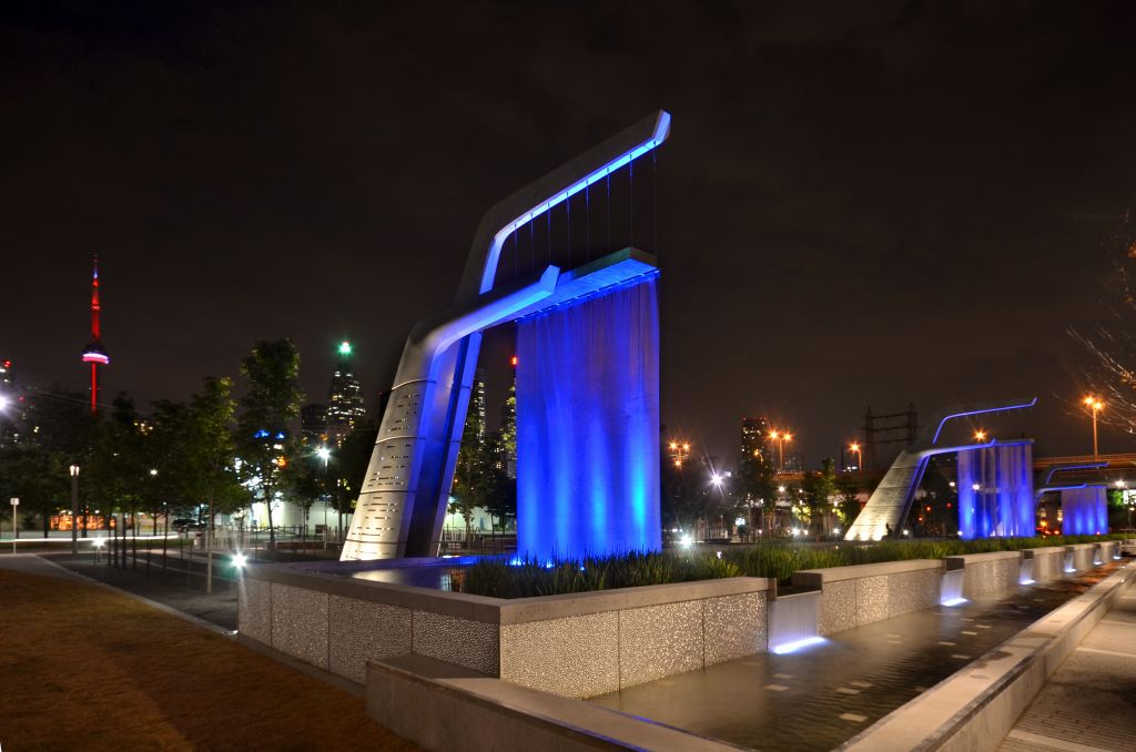 Scrim Walls at Night - High Res - Photo By Waterfront Toront