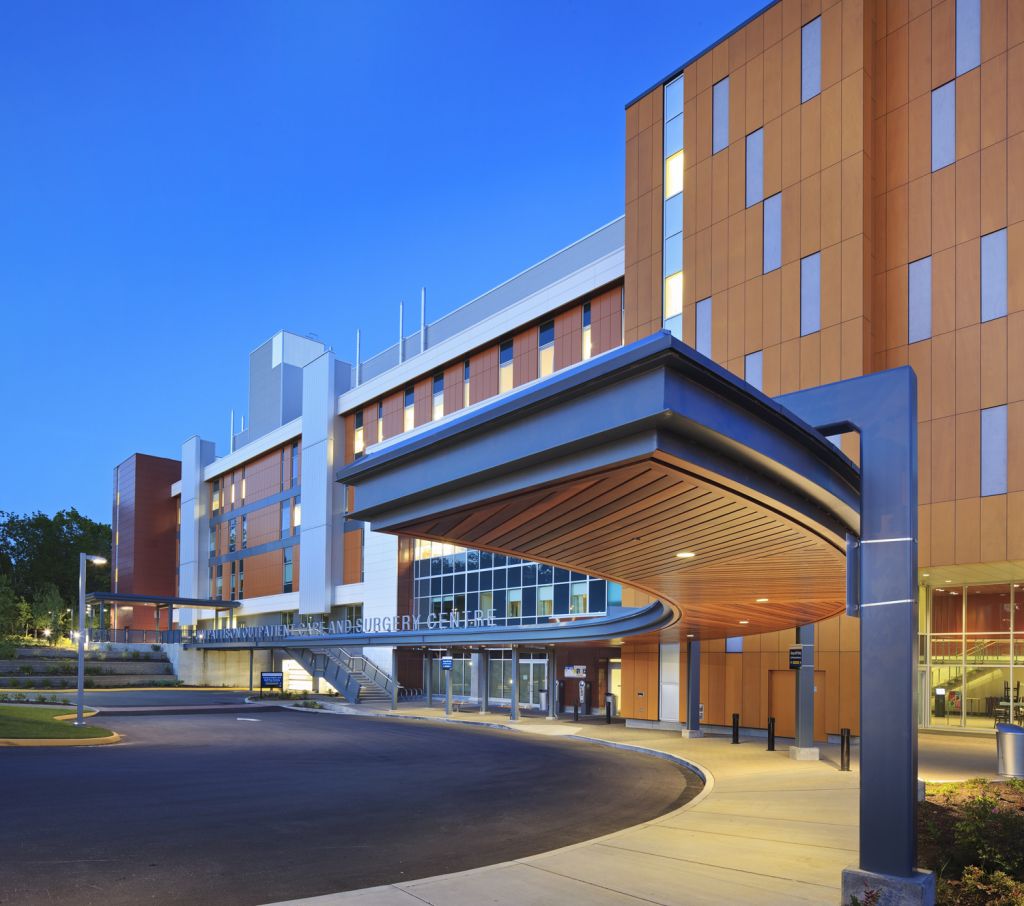 A model of best practice and clinical integration, the Jim Pattison Outpatient Care and Surgery Centre provides enhanced quality of care for Surrey, B.C., residents. Photos courtesy Kasian Architecture Interior Design & Planning Ltd.