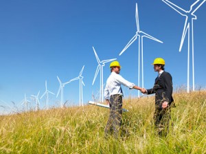 bigstock_Engineers_Building_Windmills_6471291