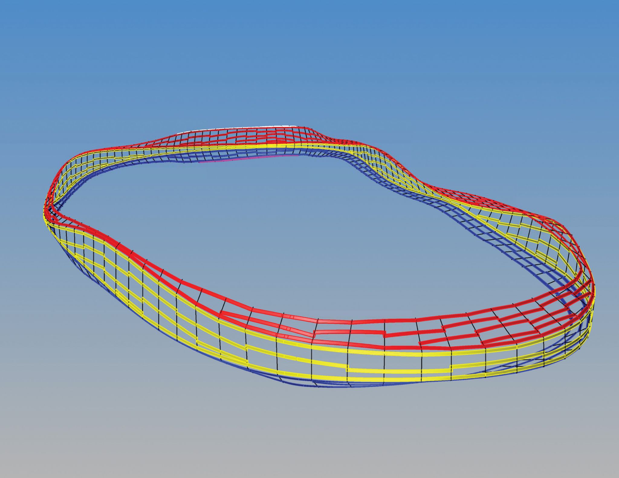 The use of BIM yields a method of transferring data extracted directly from a computer model into an automated manufacturing process. Images courtesy Radius Track