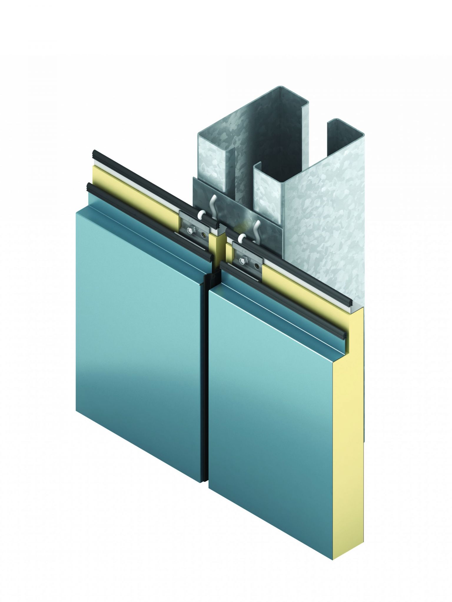 This IMP features a double-gasket shiplap joint in both vertical and horizontal applications to maximize thermal efficiency and create a double barrier against air and water penetration. Images courtesy Kingspan Insulated Panels