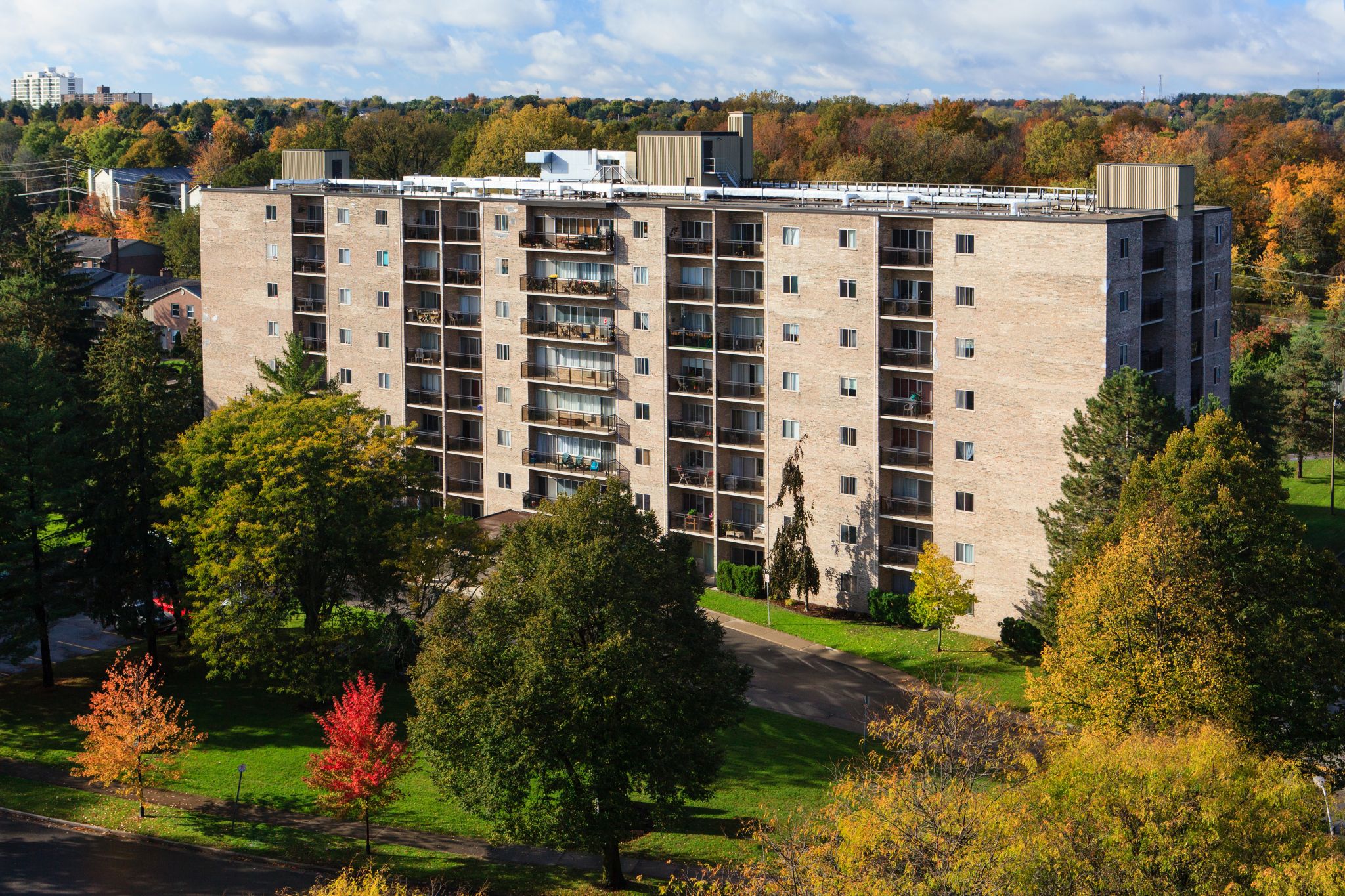 The multi-residential apartment building houses over 200 people in 133 suites. The restoration project required the owners to keep the residents in mind. Photos © Websight360 Photography