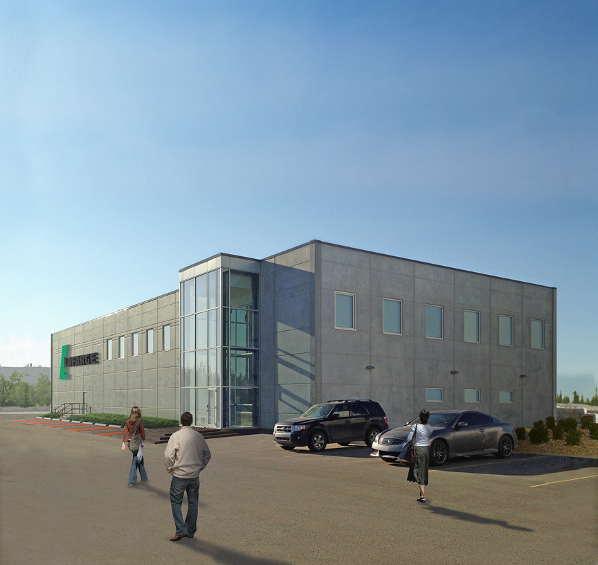 Lifecycle assessments (LCAs) and an Environmental Building Declaration (EBD) have been developed for the Lafarge Innovation Hub in Edmonton. Image courtesy Lafarge 