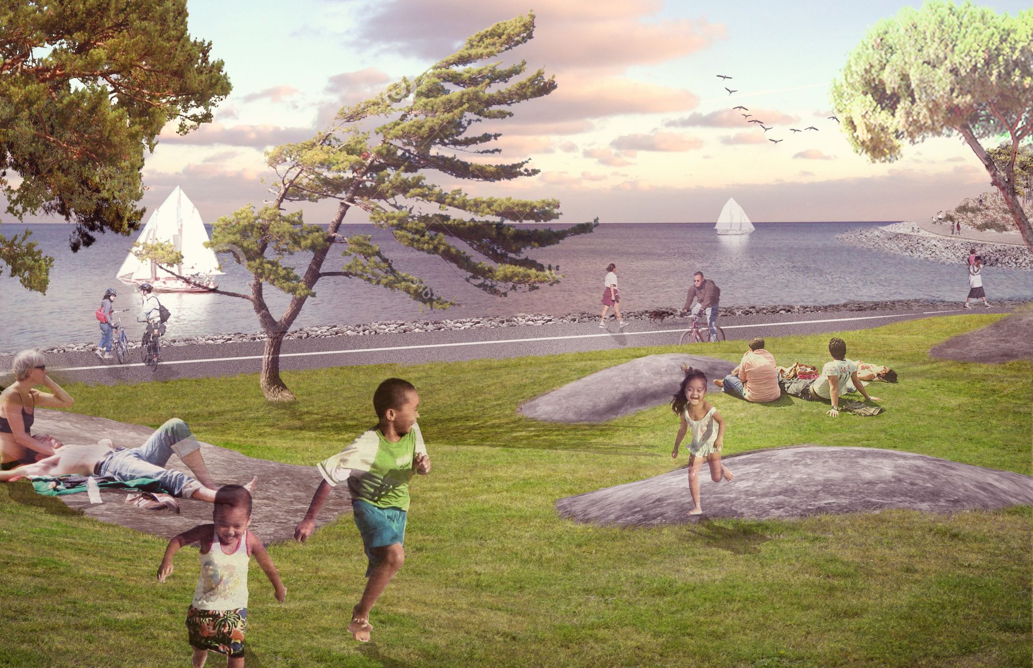 The Romantic Garden is part of the 3-ha (7.5-acre) East Island redevelopment project at Toronto’s Ontario Place. Image courtesy Ontario Ministry or Tourism, Culture, and Sport