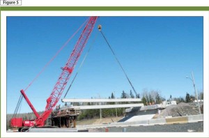 Installing precast box girders onsite. Photo courtesy Hatch Mott MacDonald