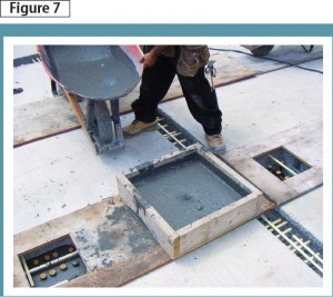 Hydrostatic chimney for filling shear pockets and haunches. Photo courtesy MTO