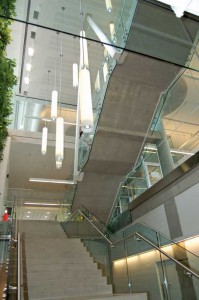 Mohawk College in Hamilton, Ont., contains energy-efficient lighting, daylighting, and a green wall. Photo courtesy Mohawk College