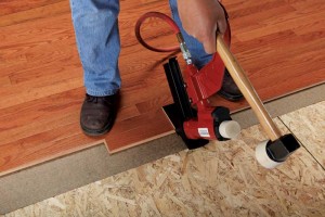 A smooth, solid OSB subfloor helps ensure a high-quality finished hardwood floor. 