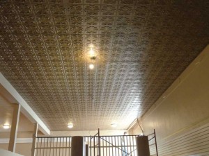 These styrene panels provide a ‘brassy’ look for a turn-of-the-last-century building being transformed into a retail store.