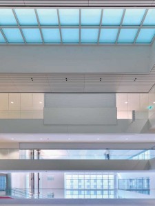 Fire-rated glass floor systems can provide fire resistance while transmitting light deep into a building’s core.