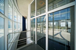 Fire-resistive-rated glass systems can exceed 25 per cent of the total wall area, allowing for greater design flexibility.