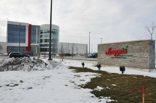 Longo’s Supermarkets’ new warehouse and head office in Vaughan, Ont., is seeking certification under Canada Green Building Council’s (CaGBC’s) Leadership in Energy and Environmental Design (LEED) system. All photos courtesy Hill Phoenix