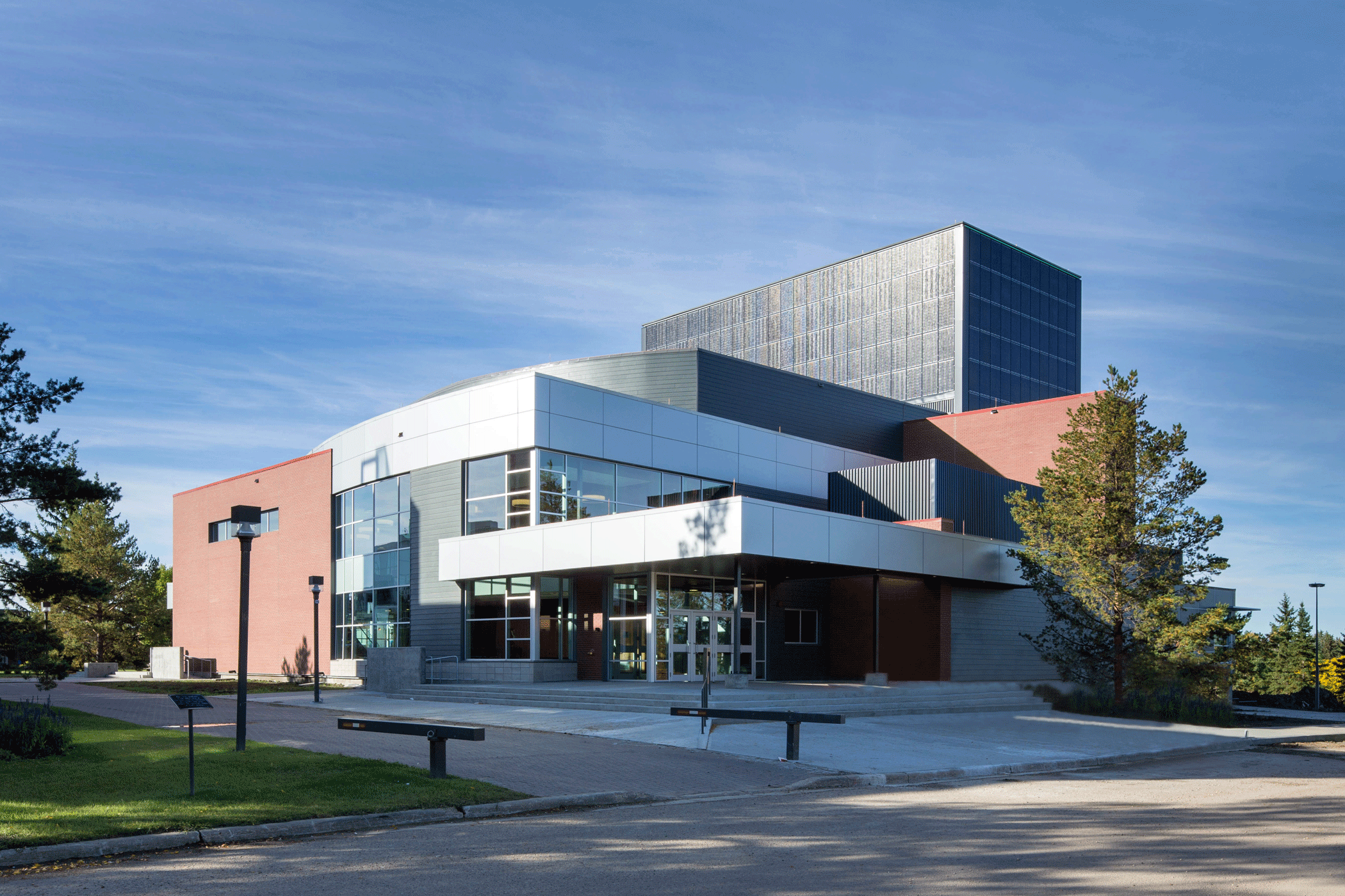 This year, the sustainability category was awarded to the Jeanne and Peter Lougheed Performing Arts Centre in Camrose, Alta. for its many green features.