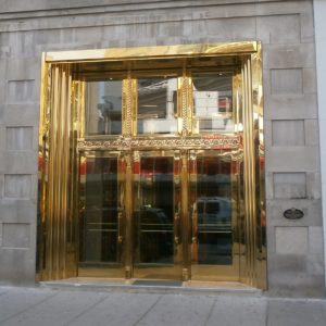 The Hermant Building in Toronto (by ERA Architects and Heather & Little Limited) won a North American Copper in Architecture (NACIA) award for ornamental applications last year with its recreated entryway. Photo © Heather & Little Limited