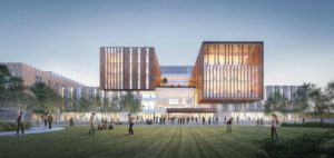 A rendering of the North Building on the University of Toronto Mississauga (UTM), home to many of the university’s humanities and social science departments. Photo courtesy UTM