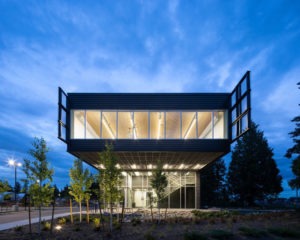 The Lower Mainland Local Government Association (LMLGA) wins a 2018 Community Recognition award from Wood WORKS! BC for using wood in the South Surrey Operations Centre project. Image courtesy CNW Group/Canadian Wood Council for Wood WORKS! BC