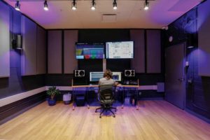 Developing sound isolating rooms was a challenge at Lynx Music as the floor plan provided limited space for wall, ceiling, and floor assemblies. Photo © Semco Salehi