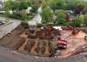 Geothermal underground heat exchanger at the Centre hospitalier universitaire de Laval (CHUL), one of the four hospital project sites.