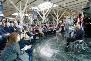 The Vancouver International Airport (YVR) received the Accessibility Certified Gold rating under the Rick Hansen Foundation Accessibility Certification (RHFAC) program for removing many accessibility barriers. Photo courtesy RHF 