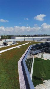 One factor driving the growth of TPO/PVC membranes is the “green” building movement and the increased use of reflective roofs. Photos courtesy Johns Manville Roofing System