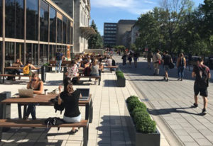 Leacock terrace is one of the first phases of the rehabilitation masterplan of the McGill University campus in downtown Montréal. Photo © Isabelle Giasson