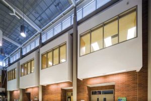 Fire-protective glass provides essential life safety while helping to create a welcoming environment for students and staff in a Greater Toronto Area (GTA) school.