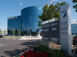 Menkes office portfolio in Missisauga, Ont., is now 100 per cent Leadership in Energy and Environmental Design (LEED) certified. Photo courtesy CNW Group/Menkes Developments