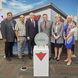 Plaque unveiling event for Canadian Tire’s distribution centre that achieved Leadership in Energy and Environmental Design (LEED) Gold certification. Photo courtesy Canadian Tire