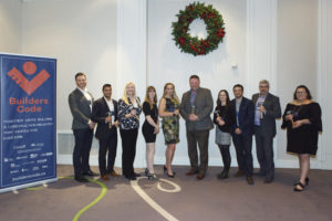 Inaugural Builders Code champion awards celebrate construction sector leadership. Photo courtesy BCCA