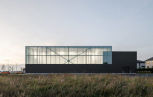 Designed by Lemay, the Beloeil Aquatics Centre in Beloeil, Qué., incorporates simplicity, luminosity, and neighbourhood integration. Photo courtesy David Boyer