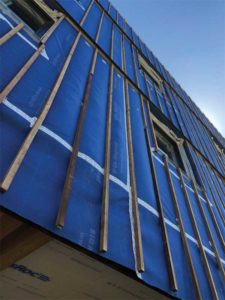 On the exterior  of the Charter Telecom building, glazing was kept lower than is typical for office buildings. Also, glass with a low solar heat gain  co-efficient (SHGC) was chosen.