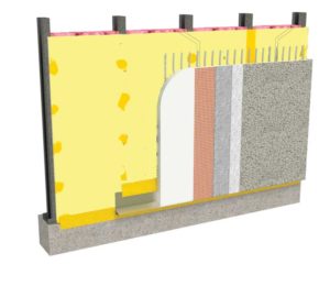 The integrated water-resistive barrier-air barrier (WRB-AB) assembly streamlines the entire construction process when different cladding selections are specified. Images courtesy Georgia-Pacific