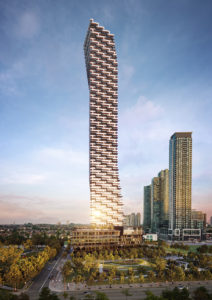 M3, Mississauga’s tallest tower at 81 storeys, has broken ground. Rendering courtesy IBI Group