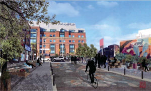 Re-envisioning Augusta Avenue (Toronto) as a post-COVID-19 Canadian main street is one of the design solutions featured in the Main Street Design Challenge Playbook. Image courtesy SUMO Project