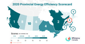 New report from Efficiency Canada places British Columbia in the lead for energy efficiency and shows Alberta and Ontario are losing ground. Image courtesy Efficiency Canada