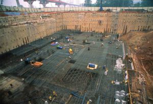 May Bank foundation concrete pour in Kuala Lumpur, Malaysia. Images courtesy Xypex Chemical Corp.