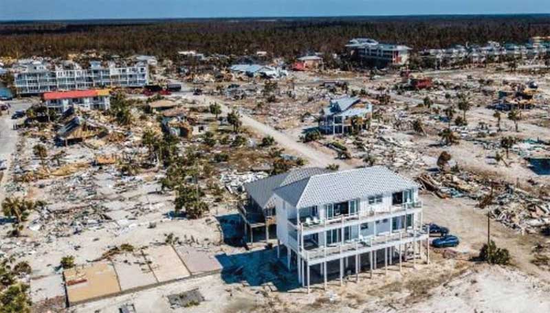 Figure 2: Builders went beyond code to ensure life safety and the longevity of this insulated concrete form (ICF)-constructed home. When the Category 5 Hurricane Michael struck the Florida panhandle in 2018, this building withstood the extreme force of wind and water even though dozens of structures were destroyed.