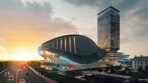 Populous and OverActive Media reveal plans for an iconic performance venue in Toronto. Rendering courtesy OverActive Media