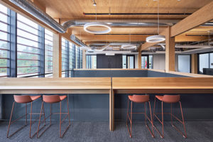 The logistics warehouse at the Canadian Nuclear Laboratories in Chalk River won the Innovation Award from the Ontario Wood Design Awards program. Photo courtesy HDR Architects 