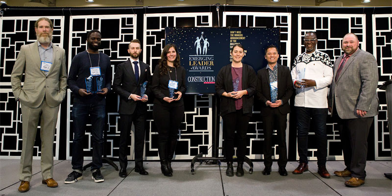 The winners of Construction Canada’s 3<sup>rd</sup> annual Emerging Leader Awards were honoured at the Buildings Show at the Metro Toronto Convention Centre on December 3.