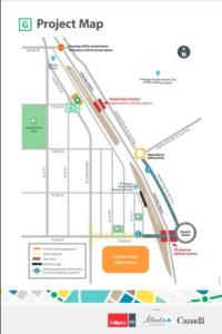 A map from the Green Line LRT’s presentation materials for 78<sup>th</sup> Avenue Project.