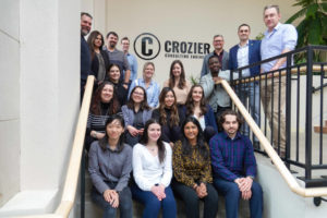 Crozier employees from the new Guelph office.